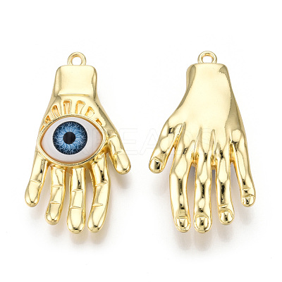 Rack Plating Alloy Enamel Pendants PALLOY-T077-205-1