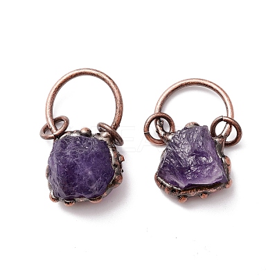 Natural Amethys Pendants G-M383-26A-1