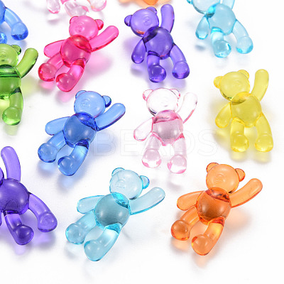 Transparent Acrylic Beads X-MACR-S373-01B-1