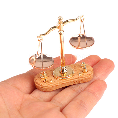 Alloy Miniature Balance Scale Display Decorations MIMO-PW0003-038-1