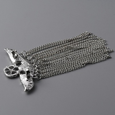 Alloy Eagle Wing with Pentagram Brooch Pin JEWB-WH0030-13C-P-1