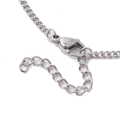Tarnish Resistant Adjustable 304 Stainless Steel Curb Chains Necklaces Making AJEW-JB01214-01-1