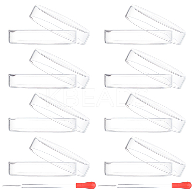 Flat Round Glass Biochemical Petri Dish GLAA-OC0001-17-1