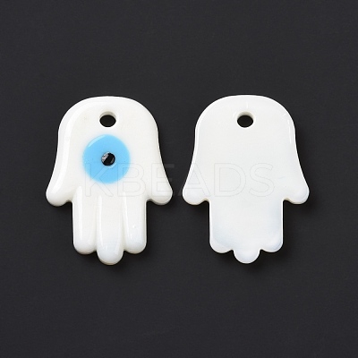 Handmade Evil Eye Lampwork Pendants LAMP-O018-02A-1