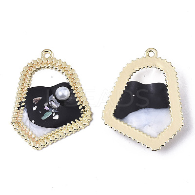 Epoxy Resin Pendants RESI-S381-08A-1