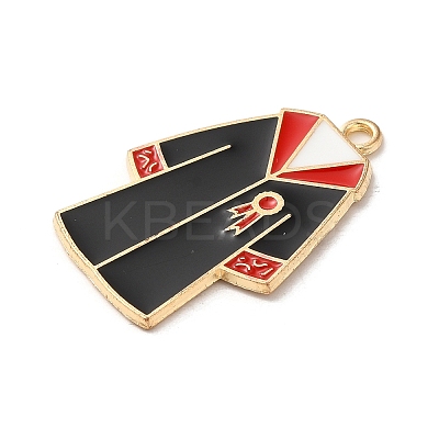 Graduation Season Theme Alloy Enamel Pendants ENAM-R147-09D-G-1
