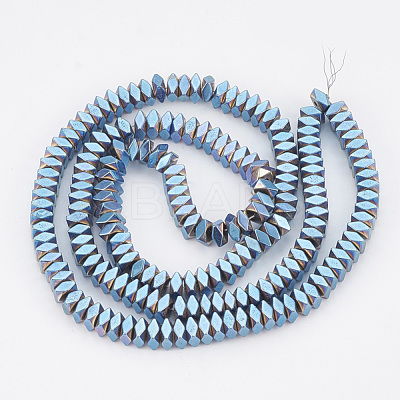 Electroplate Non-magnetic Synthetic Hematite Beads Strands G-T061-119A-1