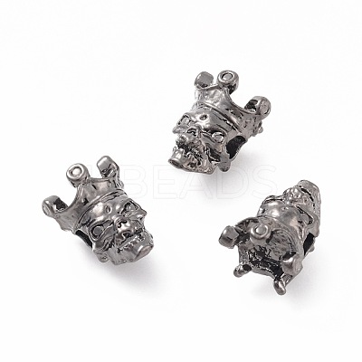 Tibetan Style Alloy Beads PALLOY-F257-04B-1
