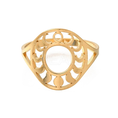 304 Stainless Steel Rings for Women RJEW-S238-11G-1