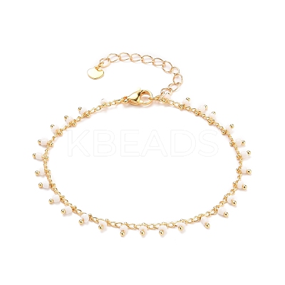 Glass Charm Bracelets BJEW-JB05600-04-1