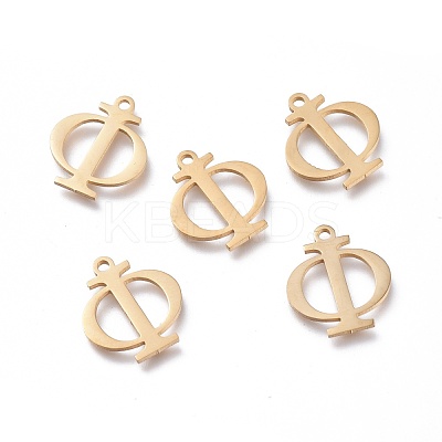 304 Stainless Steel Charms STAS-L263-05G-1
