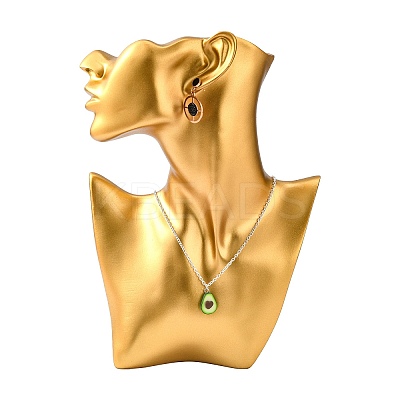 High End Resin Side Body Model Portrait Jewelry Stand NDIS-B001-03D-1