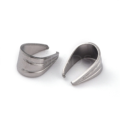 Non-Tarnish 304 Stainless Steel Snap on Bails LS-STAS-H151-06P-1