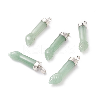 Natural Gemstone Pendants G-K322-01-1