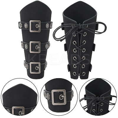 Imitation Leather Cuff Cord Bracelets AJEW-WH20033-034C-1