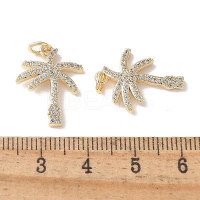 Brass Micro Pave Clear Cubic Zirconia Pendants LS-KK-Q031-14G-1