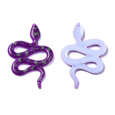 Opaque Resin Pendants RESI-T051-07C-1