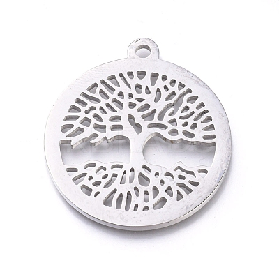 Non-Tarnish 304 Stainless Steel Pendants STAS-L245-010A-P-1