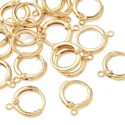 SHEGRACE Brass Leverback Earring Findings XGR0016G-71G-1