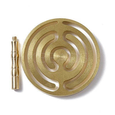 Brass Incense Press Mold AJEW-WH0258-405A-1