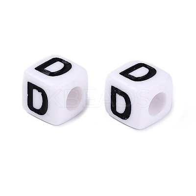 Opaque Acrylic Beads SACR-N020-04A-D-1