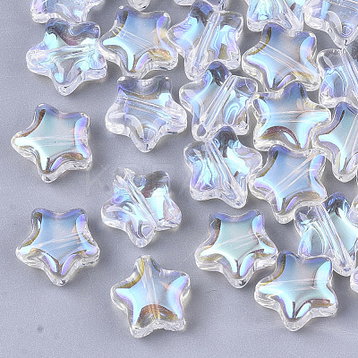 Transparent Glass Beads X-GLAA-N035-01-B01-1