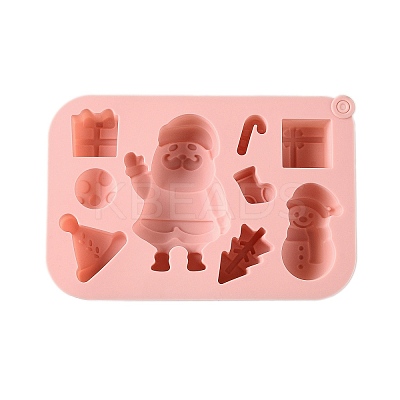 Christmas Cake DIY Food Grade Silicone Statue Mold DIY-K075-12-1