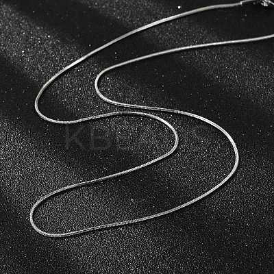 Tarnish Resistant Women's 304 Stainless Steel Snake Chain Necklaces STAS-O037-59P-1