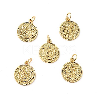 Rack Plating Brass Pendants KK-H431-39G-D-1