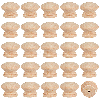 Wood Drawer Knobs WOOD-WH0062-08-1