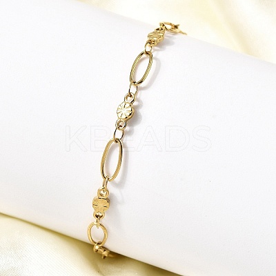 304 Stainless Steel Link Bracelets BJEW-A044-03A-G-1