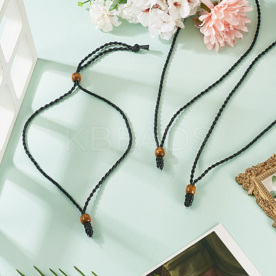 Adjustable Waxed Polyester Cord Necklace Making NJEW-TAC0030-1