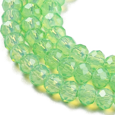 Baking Paint Transparent Glass Beads Strands DGLA-A034-J2mm-B09-1