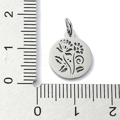 Non-Tarnish 304 Stainless Steel Charms STAS-C097-46P-06-1