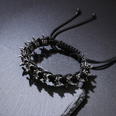 Alloy Beads Braided Bead Bracelets WG69B67-01-1