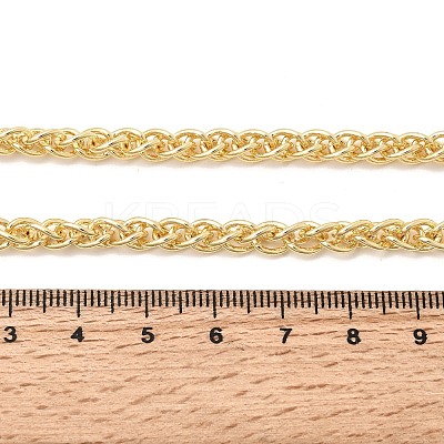 Brass Wheat Chains Necklaces for Women NJEW-B157-21G-1