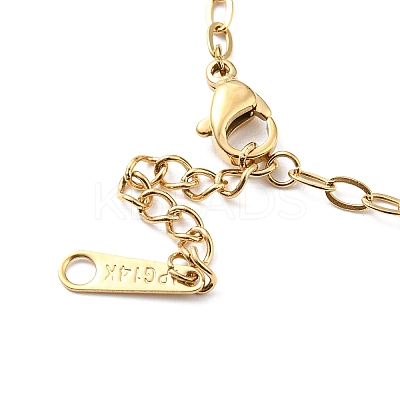 304 Stainless Steel Cable Chain Bracelet for Women BJEW-B064-13G-1