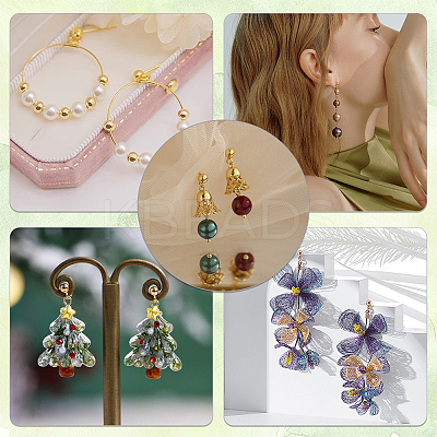 120Pcs 3 Style 304 & 202 Stainless Steel & Brass Ball Post Stud Earring Findings Sets FIND-AR0003-85-1
