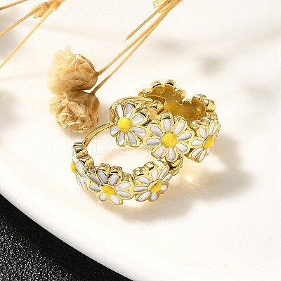 304 Stainless Steel Hoop Earrings for Women EJEW-C096-46G-1