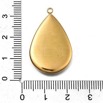 304 Stainless Steel Pave Natural Paua Shell Pendants STAS-Z125-01F-G-1