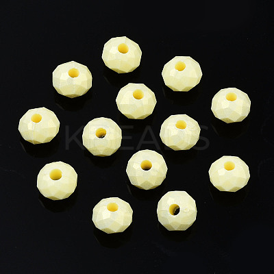 Spray Painted Acrylic Beads MACR-S280-03E-1