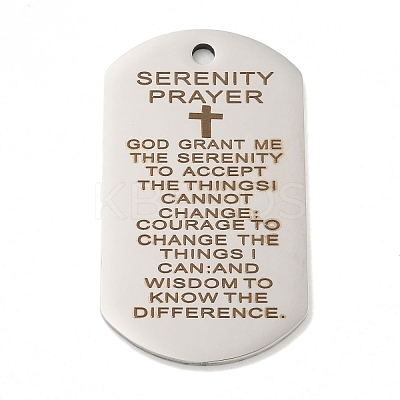 Non-Tarnish 201 Stainless Steel Pendants STAS-L079-15P-1