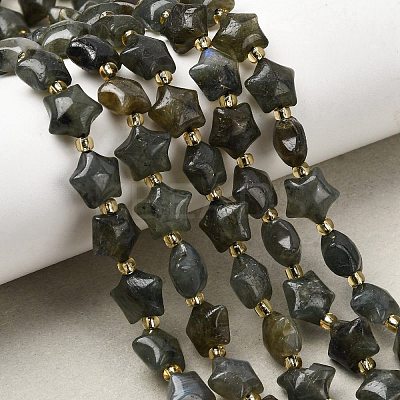 Natural Labradorite Beads Strands G-Z080-A33-10mm-1