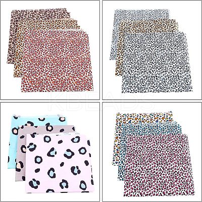 Printed Leopard Print Pattern Fabric AJEW-FG0001-16-1