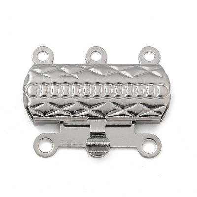 304 Stainless Steel Box Clasps STAS-M084-02A-P-1