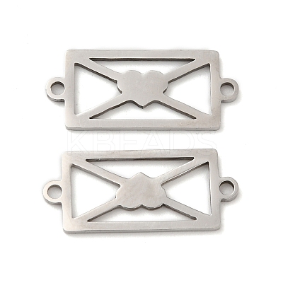 Tarnish Resistant 201 Stainless Steel Connector Charms STAS-Q245-18P-1