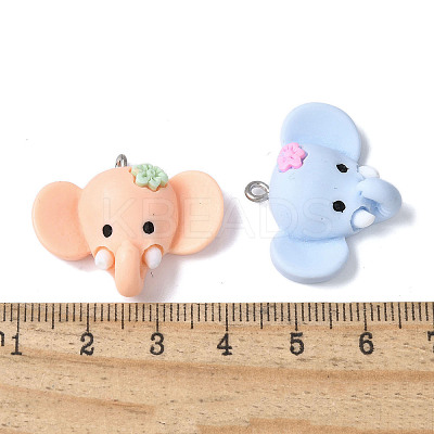 Opaque Resin Pendants RESI-V001-06-1