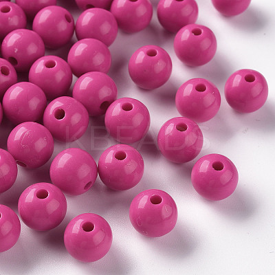 Opaque Acrylic Beads X-MACR-S370-C10mm-A13-1