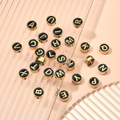 26Pcs 26 Style Alloy Enamel Beads ENAM-YW0001-90A-1