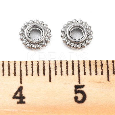 Non-Tarnish 304 Stainless Steel Spacer Beads X-STAS-L082-012P-1